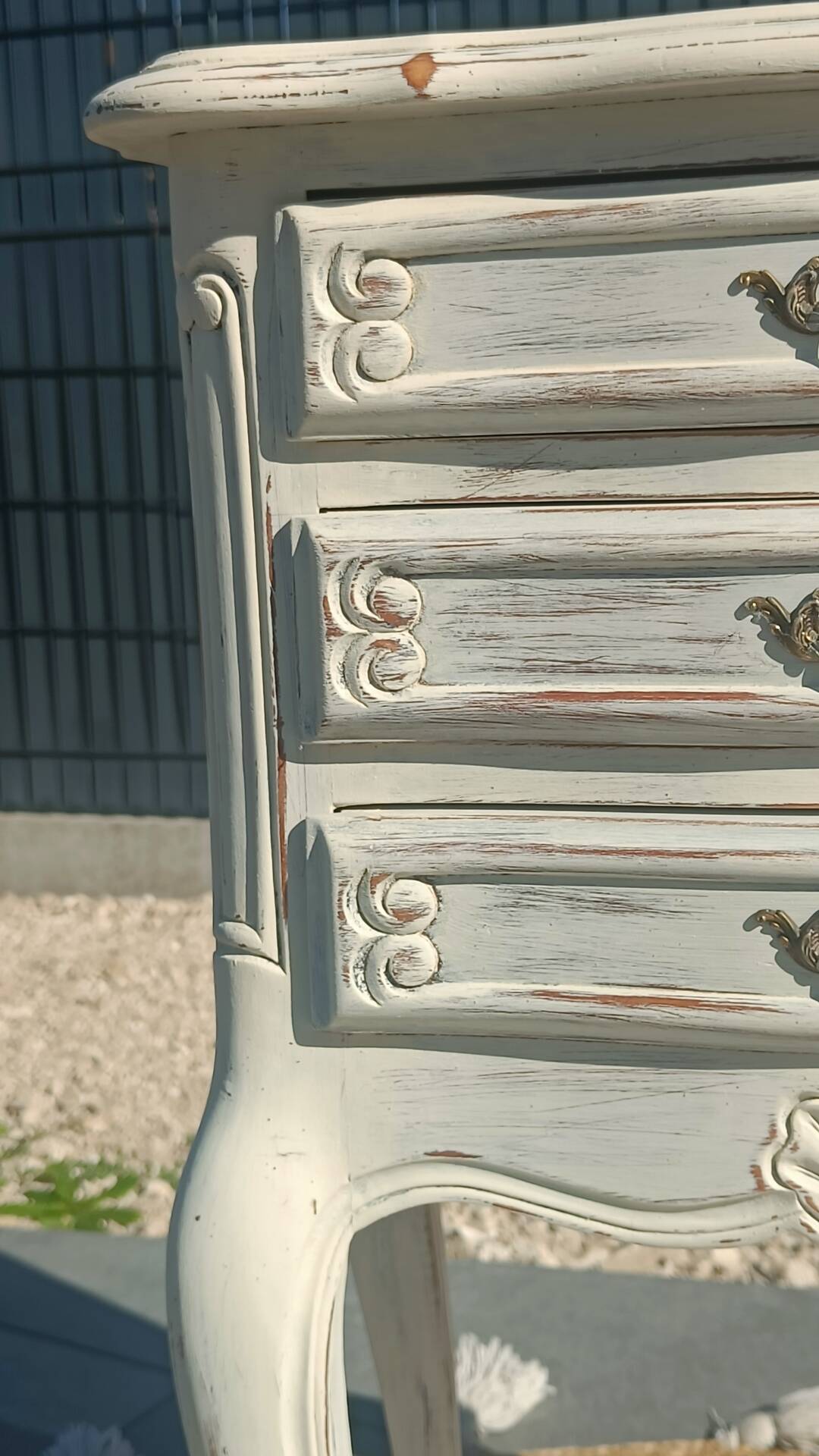 Louis XV bedside table with patina