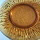 Vereco Sunflower amber plates – 8 vintage pieces (4 dinner plates, 4 dessert plates)