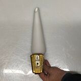 Stil Novo Opaline Glass and Brass Sconces, 1950s, Italy - Set of 2