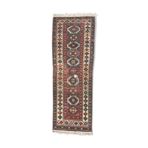 Tapis ancien caucasien kazak couloir