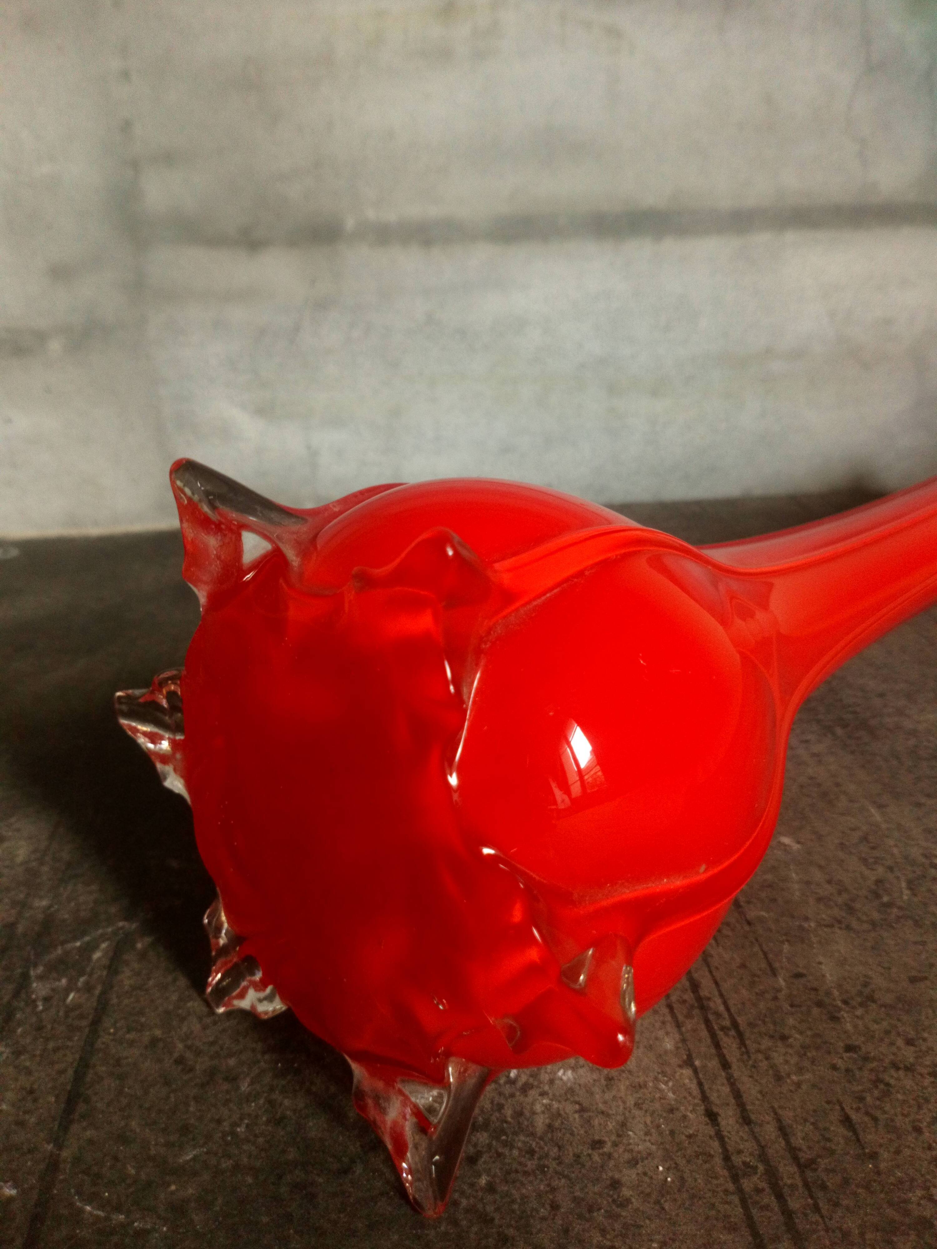 Soliflore stretched glass painted 60s