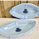 Old large oval dish Brown Westhead Moore & co monogram XIX