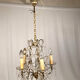 Chandelier with tassels with five arms of light, gilded metal, late 19th century