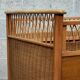 70s rattan and wood children's bed