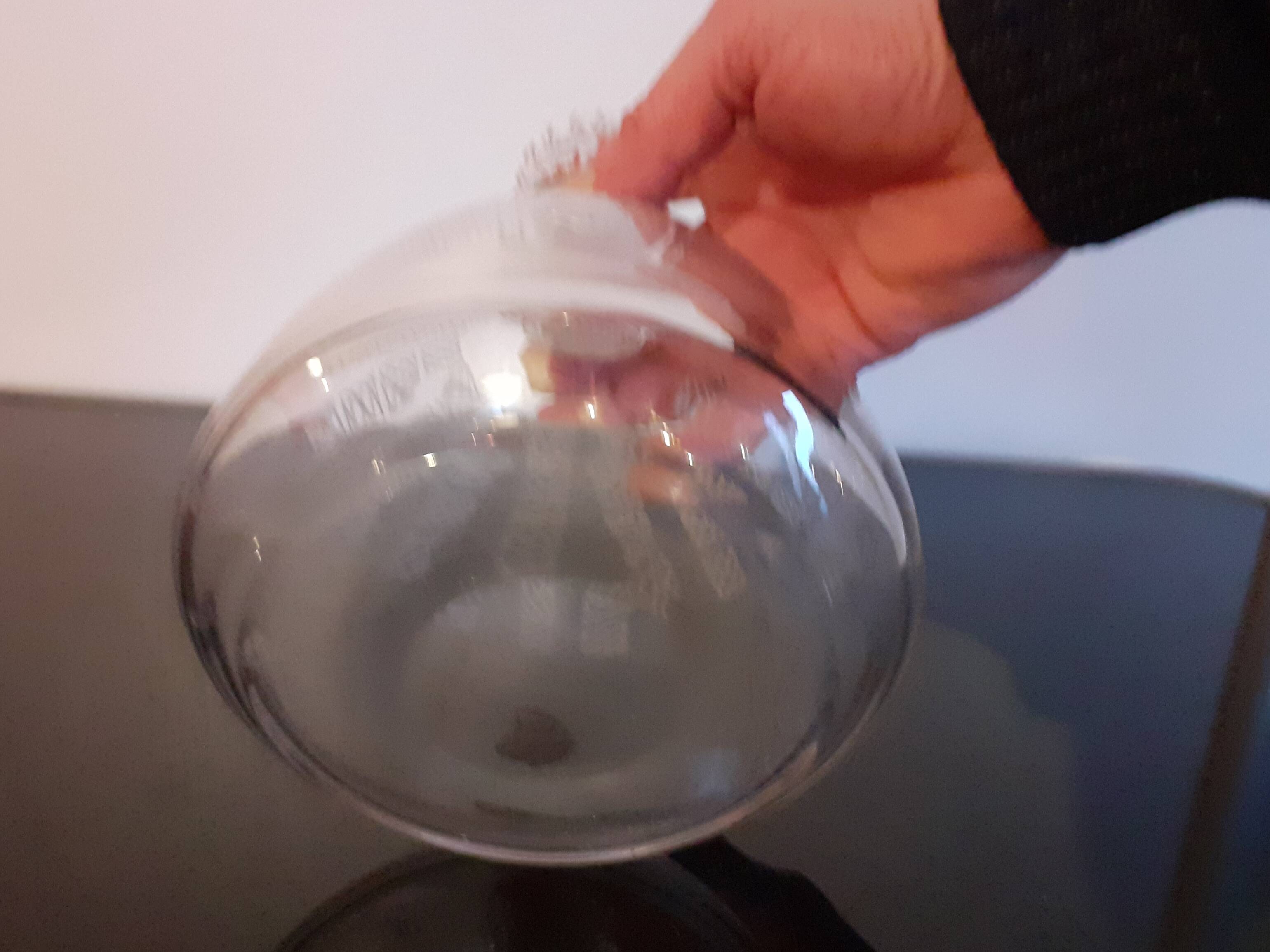 Old glass carafe / 1 liter