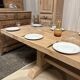 Monastery table in solid oak with extensions.