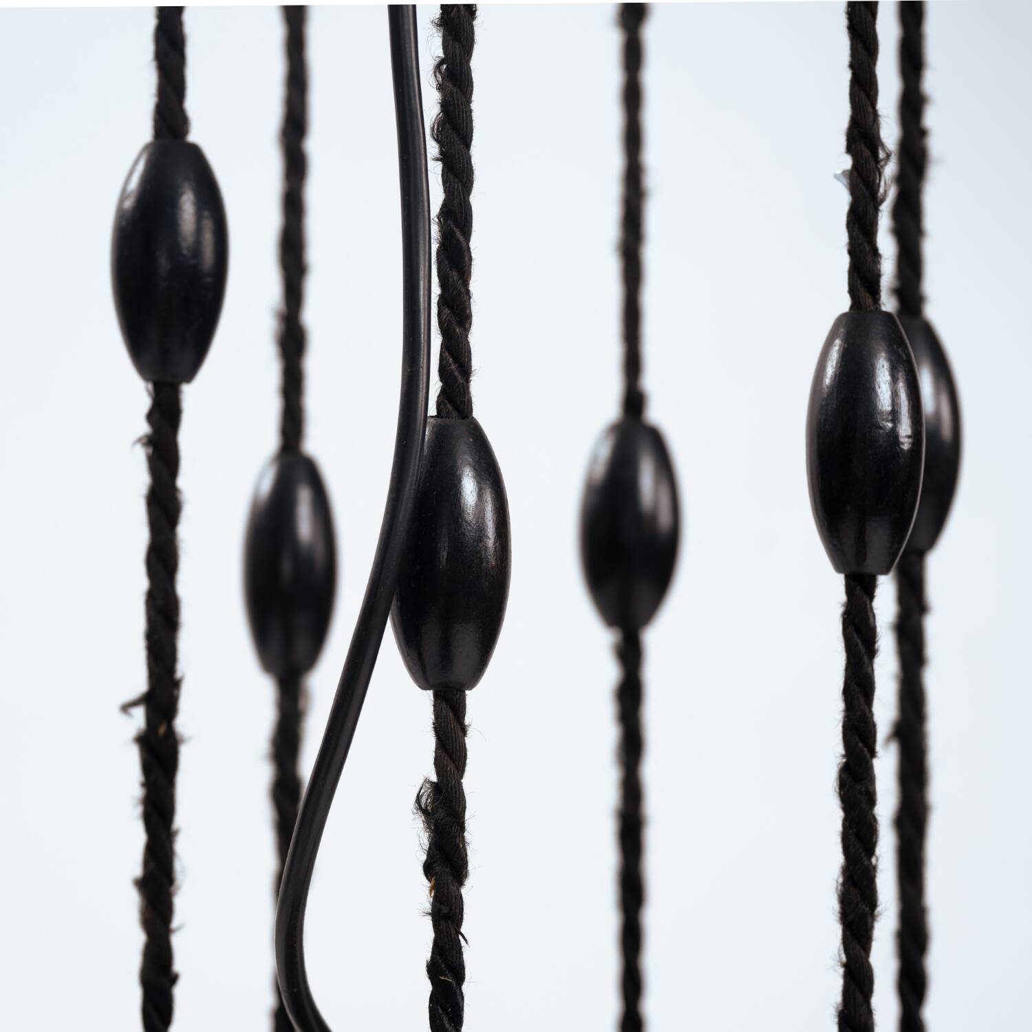 Art Deco Amsterdam school painted glass chandelier, the netherlands, 1930s