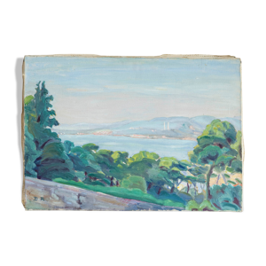 Tableau peinture huile sur toile
