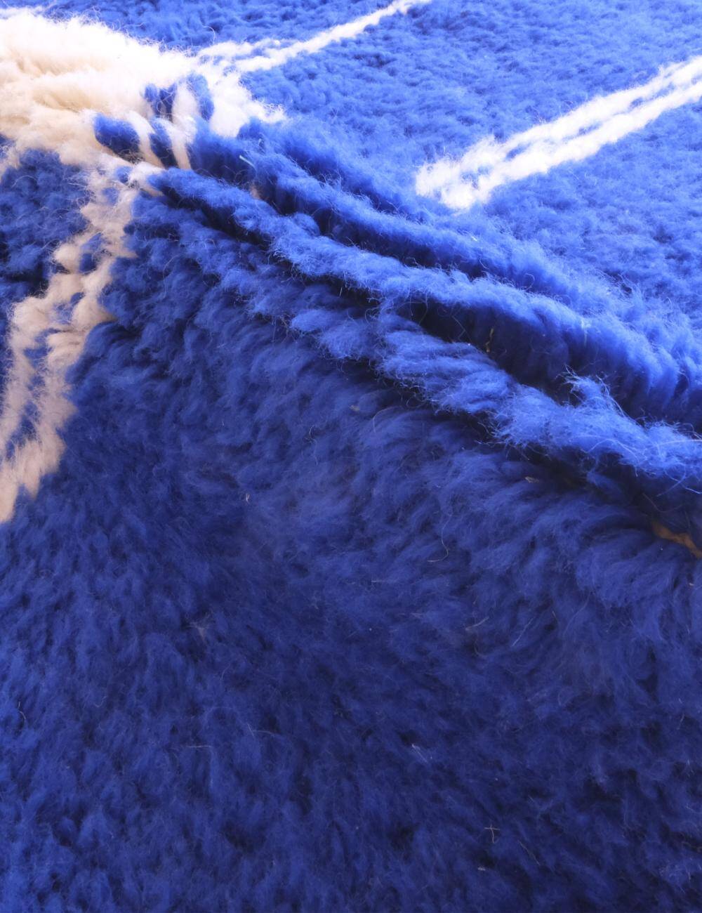 Tapis bleu marocain