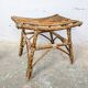 Tabouret en rotin vintage
