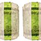 Pair of Murano glass wall lights Abano Poli by Poliarte, Italy 1970