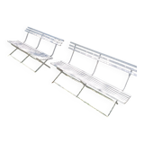 2 bancs jardin  pliables