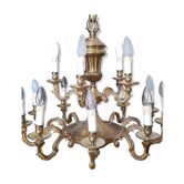 Lustre monumental en bronze