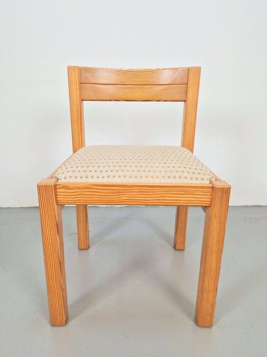 Vintage Pine Dining Chairs by Martin Visser for 't Spectrum, 1960s, Set of 7