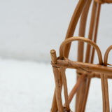 Mid century rattan magazine rack by Jan Kalous for ÚLUV, 1960´s, Czechoslovakia