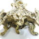 Pair of candle holders / golden brass / vintage / candelabra