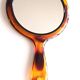 Miroir à main double face plastique écaille de tortue