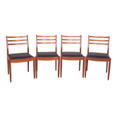 Chaises de salle à manger en teck vintage par Victor Wilkins pour G-Plan, années 1960, ensemble de 4