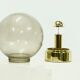 Textured Glass Ceiling Lamp by Glashütte Limburg Germany 1970s