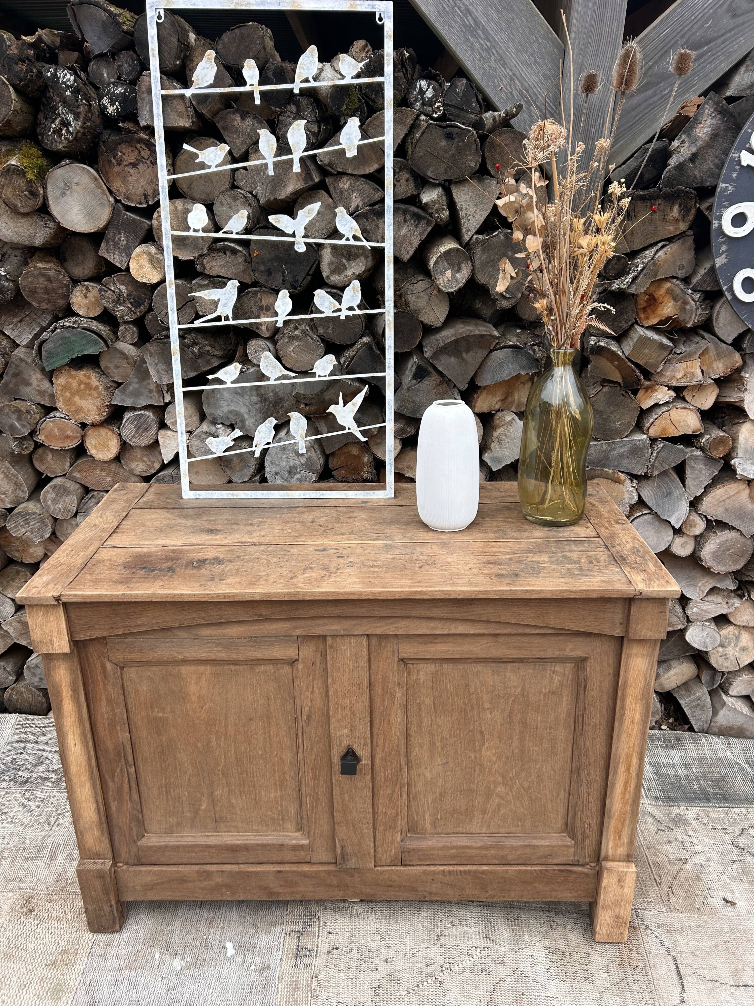 Renovated solid wood sideboard