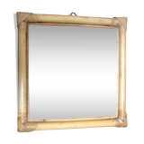 Miroir rotin carré 31x31cm