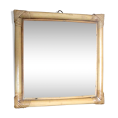 Miroir rotin carré 31x31cm