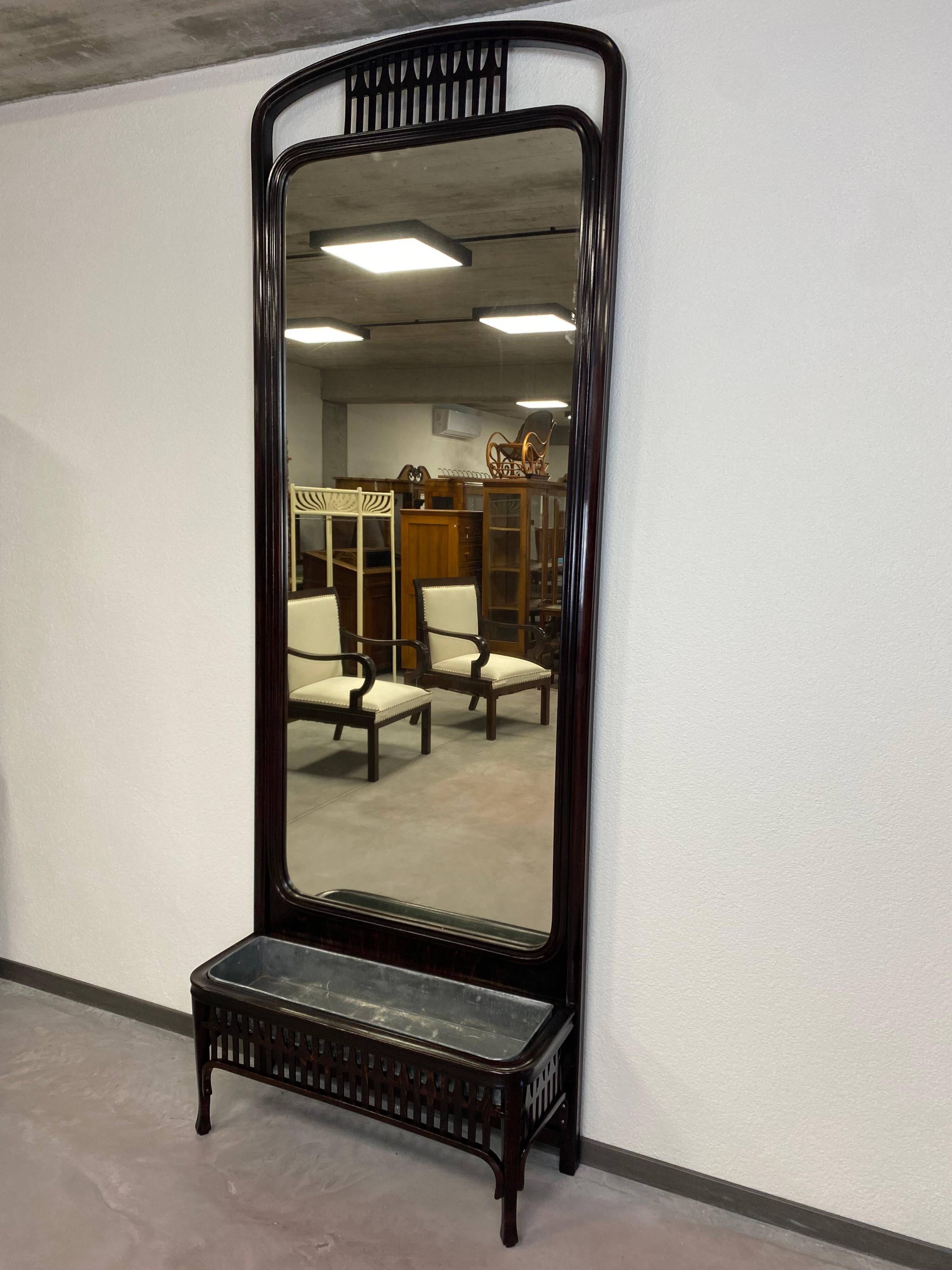 Secession Mirror No. 1149 by Koloman Moser for Jacob & Josef Kohn