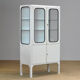 Vintage Glass And Iron Medical Cabinet, 1970s