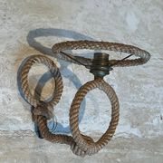 Paire d'appliques en corde d'Audoux Minet