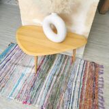 Small reversible colorful Boucharouite rug