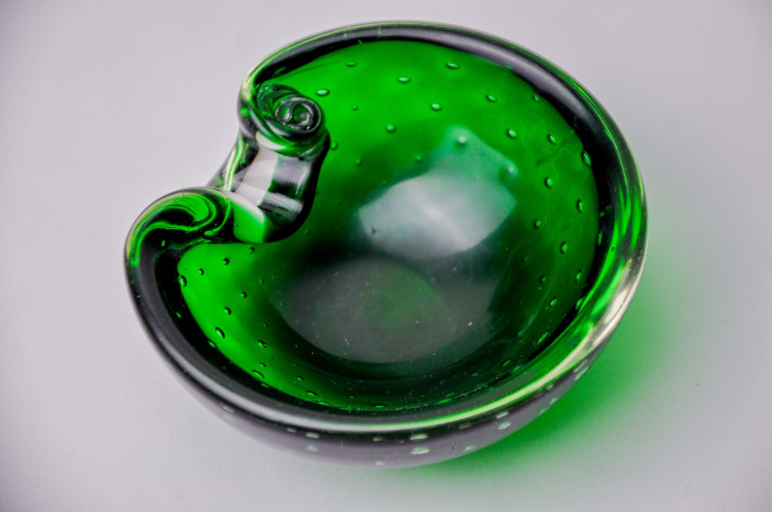 Ashtray sommerso cactus by seguso, Murano glass, Italy, 1970