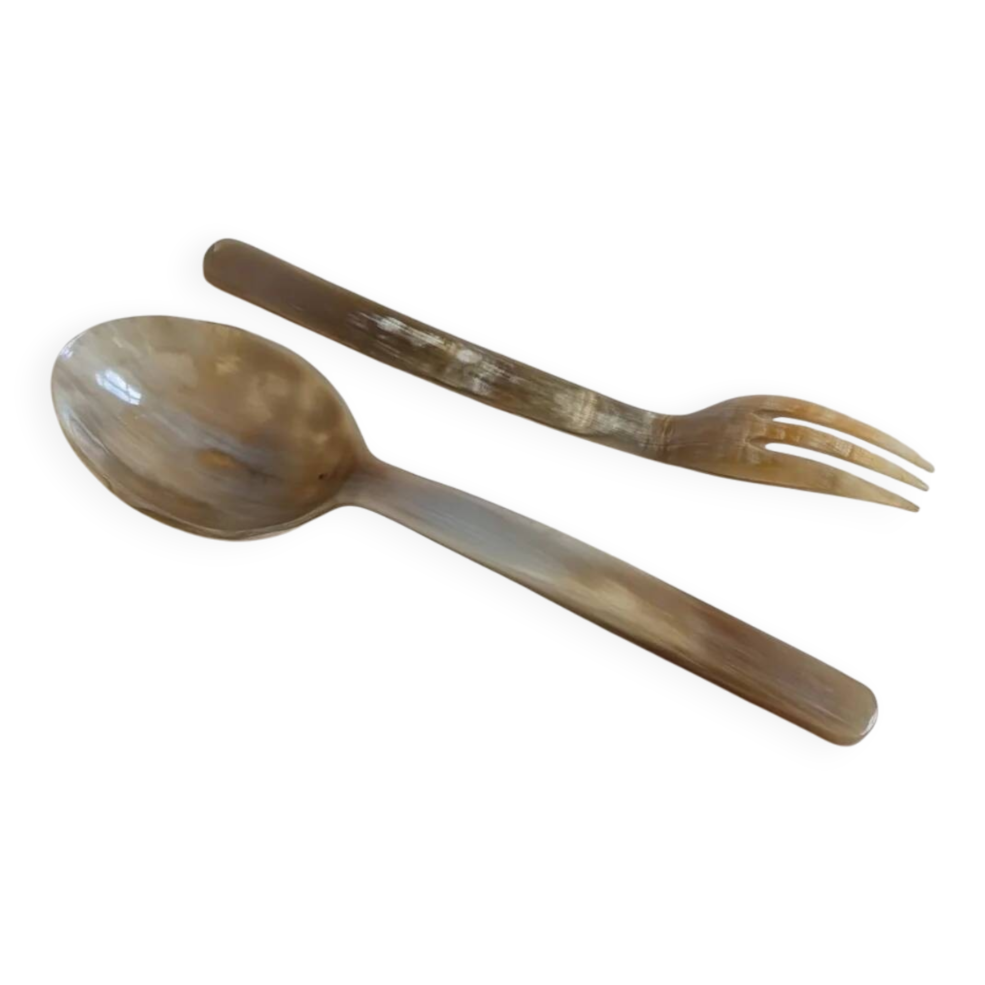 Horn serving cutlery