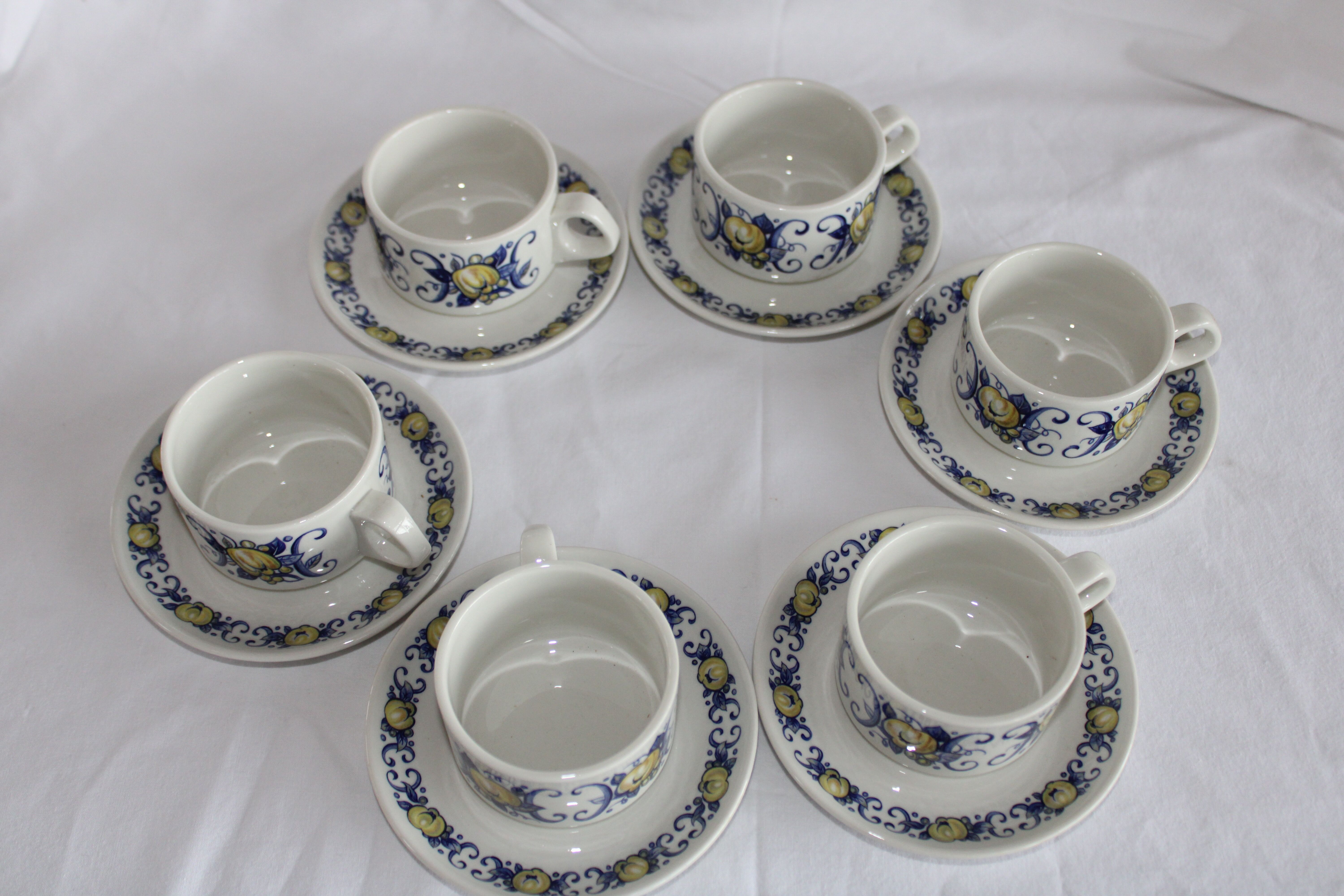 Villeroy and Boch Cadiz Clacquesin porcelain espresso cups