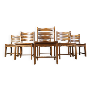 chaises de salle à manger - brutalistes