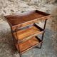 Vintage French shelf in cherry wood, 1920s.