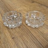 Vintage crystal salt cellars France