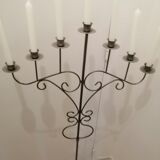 Forged iron candelabrum
