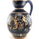 Large blue earthenware pitcher from Gien – Renaissance pattern