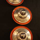 Set of 3 units of Herda wall lamps Active