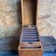 Old Box Vintage Wooden Card Storage #D890