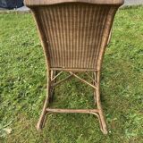 Ancien rocking-chair chair en rotin
