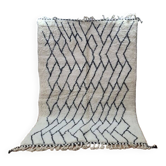 Handmade wool Berber rug 250x150 cm