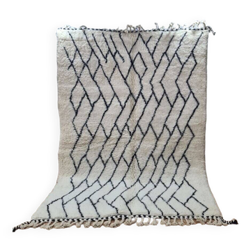 Handmade wool Berber rug 250x150 cm