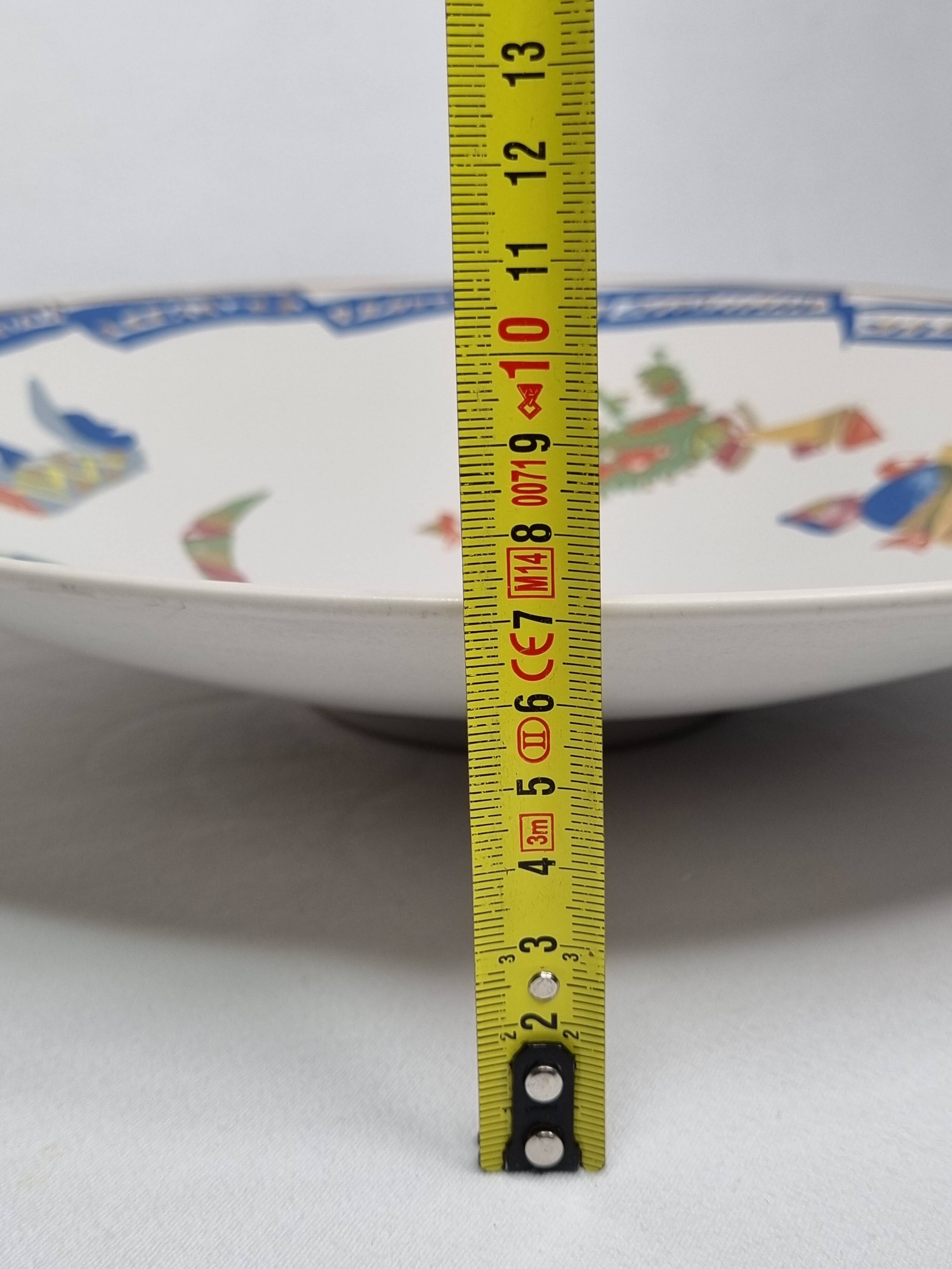 Large Rosenthal platter, 36 cm, Gilbert Portanier, abstract design, signed, 1970s