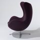 PURPLE EGG ARMCHAIR, ARNE JACOBSEN, 1960s