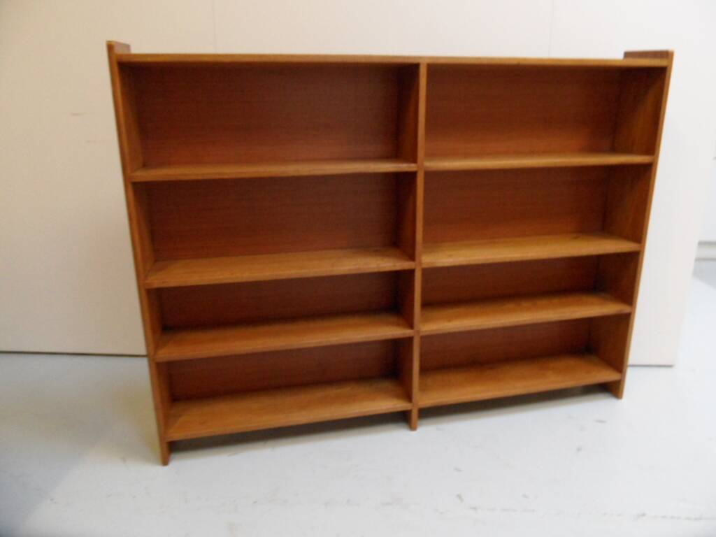 Vintage oak open bookcase