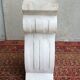 Column pedestal in sculpted Carrara marble