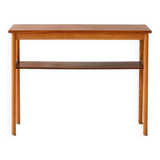 Vintage Scandinavian coffee table 1950s in beech and teak