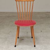 Baumann Menuet chair red skai 1960