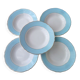 Set of 5 hollow faience plates FB 12 Badonviller